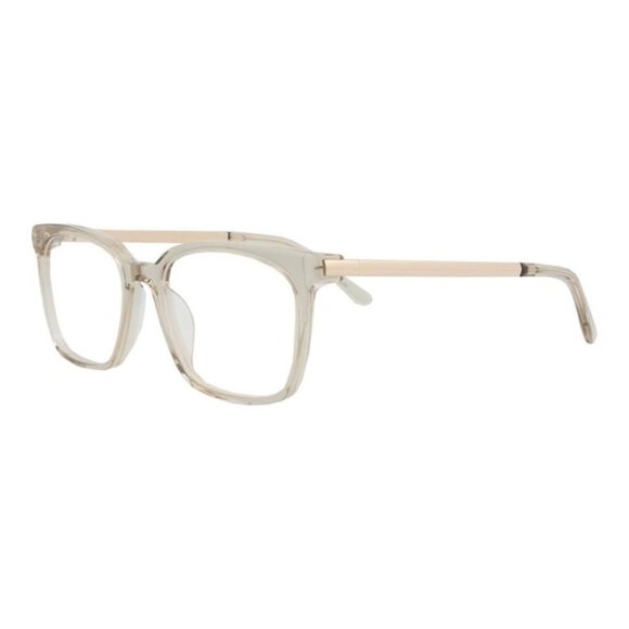 Maui Jim Womens Square/Rectangle Champagne Gold Transparent Fashion Designer - Picture 1 of 4